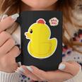 アヒル隊長ビッグプリント（横向き） コーヒーマグ 面白い贈り物