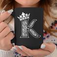 アルファベットtシャツ イニシャル文字 K & King Queen 王冠 コーヒーマグ 面白い贈り物