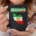 イランライオン太陽旗、イラン地図、イラン、イランの旗、イランの旗。 コーヒーマグ 面白い贈り物