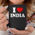 インド I Heart India I Love India コーヒーマグ 面白い贈り物