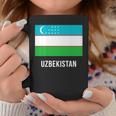 ウズベキスタン ウズベキスタン国旗 長袖tシャツ コーヒーマグ 面白い贈り物