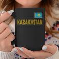 カザフスタン、カザフスタンの国旗、カザフスタンの国旗 長袖tシャツ コーヒーマグ 面白い贈り物