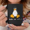コンピューター -Udo Rm -Rf Tux Linux ペンギン プログラマー コーヒーマグ 面白い贈り物