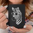 サングラス付きゼブラ おもしろゼブラ コーヒーマグ 面白い贈り物