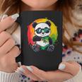 サングラス付きパンダ ラスタカラー コーヒーマグ 面白い贈り物