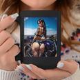 セクシーガールグラフィックtシャツ セクシーなラティーナガール&バイクビーチ。 長袖tシャツ コーヒーマグ 面白い贈り物