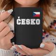 チェコ共和国 胸に Cesko 旗国旗 長袖tシャツ コーヒーマグ 面白い贈り物