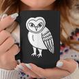 フクロウ愛好家 メンフクロウ かわいい 白い鳥 精神 動物 自然 アート コーヒーマグ 面白い贈り物
