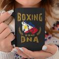 ボクシングは私の Dna にある フィリピン国旗のボクシング グローブ コーヒーマグ 面白い贈り物