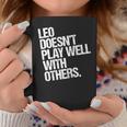 レオは他の人とうまく遊ばない 面白い皮肉 長袖tシャツ コーヒーマグ 面白い贈り物