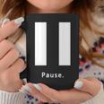 一時停止ボタン 長袖tシャツ コーヒーマグ 面白い贈り物