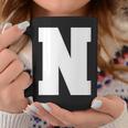 大文字nアルファベットモノグラムイニシャル コーヒーマグ 面白い贈り物