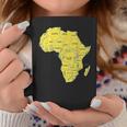手描きアフリカ地図tシャツ 国名付き コーヒーマグ 面白い贈り物