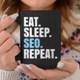 検索エンジン最適化 Eatleepeo Repeateo コーヒーマグ 面白い贈り物