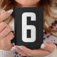 番号 6インチ ホワイト コーヒーマグ 面白い贈り物