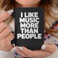 私は人より音楽が好き 長袖tシャツ コーヒーマグ 面白い贈り物