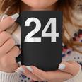 背番号24 番号付きシャツ番号 コーヒーマグ 面白い贈り物