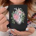 花の解剖学 人間の心とバラ、ボタニカルハート コーヒーマグ 面白い贈り物