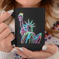 鮮やかな自由の女神tシャツ カラフルなアイコン コーヒーマグ 面白い贈り物