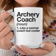 Archery Coach Sports Definition Trainer Instructor Coffee Mug Unique Gifts