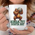 Kinda Fitorta Fat Gorilla ヘビーウェイトリフティング 面白いジム コーヒーマグ 面白い贈り物