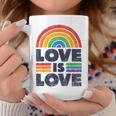 Lgbtq Love Is Love Gay Pride Lgbt Ally Rainbow Flagintage コーヒーマグ 面白い贈り物