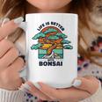 Life Is Better With Bonsai 屋内 盆栽 盆栽ポット 盆栽 コーヒーマグ 面白い贈り物