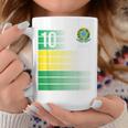 ブラジル国旗 10番 ブラジル サッカー メンズ レディース ボーイズ ガールズ キッズ コーヒーマグ 面白い贈り物