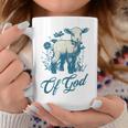 ラム オブ ゴッド キュート ヴィンテージ クリスチャン ラム デザイン 信仰 恋人 コーヒーマグ 面白い贈り物