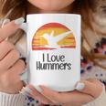 レトロ ヴィンテージ サンセット 2024 I Love Hummers コリブリ ハチドリ コーヒーマグ 面白い贈り物
