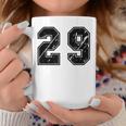 背番号 29 チーム短大スポーツ背番号付きユニフォーム コーヒーマグ 面白い贈り物
