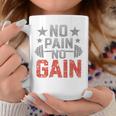 裏面にプリント No Pain No Gainign No Pain No Gain Meme コーヒーマグ 面白い贈り物