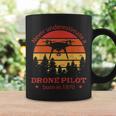 1970 年生まれのドローンパイロット、誕生日、クワドロコプター・ドローン コーヒーマグ ギフトのアイデア