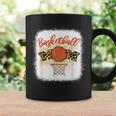 Basketball Mom Bleached Leopard 母の日 バスケットボール ママ コーヒーマグ ギフトのアイデア