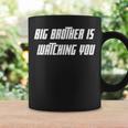 Big Brother Is Watching You ホワイト ボールド 1984 オーウェル 引用 コーヒーマグ ギフトのアイデア