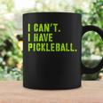 I Can't I Have Pickleball、皮肉、面白いピックルボール コーヒーマグ ギフトのアイデア