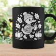 Cozyeason Duck かわいい 秋 パンプキン スパイス 秋 コーヒー 長袖tシャツ コーヒーマグ ギフトのアイデア