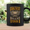 The Craziest Bikers Are Born 1961 Motorcycle 62Th Birthday コーヒーマグ ギフトのアイデア