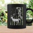 Deer Bowhunter American Flag Archery Hunting Tee Coffee Mug Gifts ideas