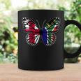 England South Africa Butterfly Half English South African Coffee Mug Gifts ideas England South Africa Butterfly Half English South African Coffee Mug Gifts ideas