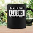 Fake News Advisory Defund The Media コーヒーマグ ギフトのアイデア