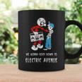 Reddy Kilowatt Electric Avenue 80年代ブームボックス ビンテージ コーヒーマグ ギフトのアイデア
