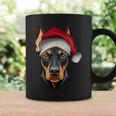 Santa Hat Xmas Pajamas Doberman Pinscher Dog Christmas Coffee Mug Gifts ideas