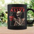 kulltaying Alive スケルトン ドリンクコーヒー コーヒーマグ ギフトのアイデア