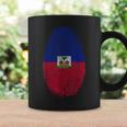 Haiti Flag Fingerprint Haitian For Haitians コーヒーマグ ギフトのアイデア