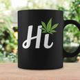 Hi Hello マリファナの葉 ハッピーファニー大麻 ウィード パイナップル コーヒーマグ ギフトのアイデア