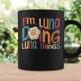 I'm Luna Doing Luna Things Groovy Retro Luna コーヒーマグ ギフトのアイデア