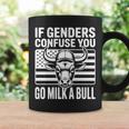 If Genders Confuse You Go Milk A Bull Usa 国旗 アメリカ 長袖tシャツ コーヒーマグ ギフトのアイデア