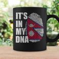 It's In My Dna ネパール ネパール国旗 指紋 コーヒーマグ ギフトのアイデア