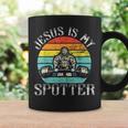 Jesus Is Mypotter レトロ ウェイトリフティング ジム フィットネス ワークアウト コーヒーマグ ギフトのアイデア